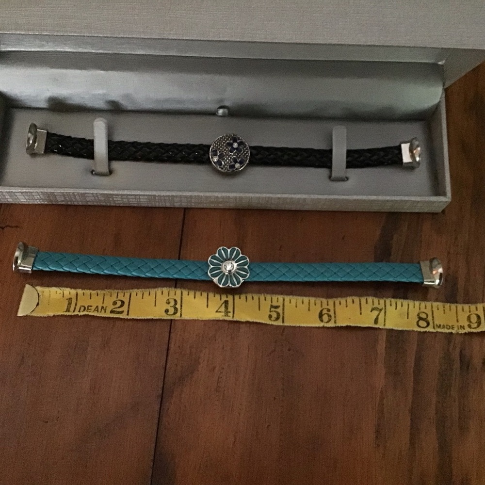 *NWOT*Leather Magnetic Clasp Charm Bracelets - Picture 6 of 9